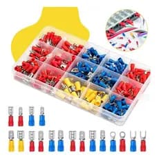 KIT TERMINAL ELÉTRICO 280 PEÇAS JUNÇÃO APERTADA TERMINAL ELÉTRICO MULTIFUNCIONAL