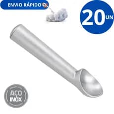 kit 20 Colher de Pegar Sorvete Açai Profissional Sorveterias Docerias