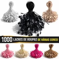 Lacre de Autenticidade Tags de Segurança Etiquetas Roupas Tecidos Alta Qualidade 1000 Unidades 18cm