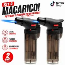 Mini Maçarico Recarregável Portátil Startools - Compacto, Seguro 1000 Graus