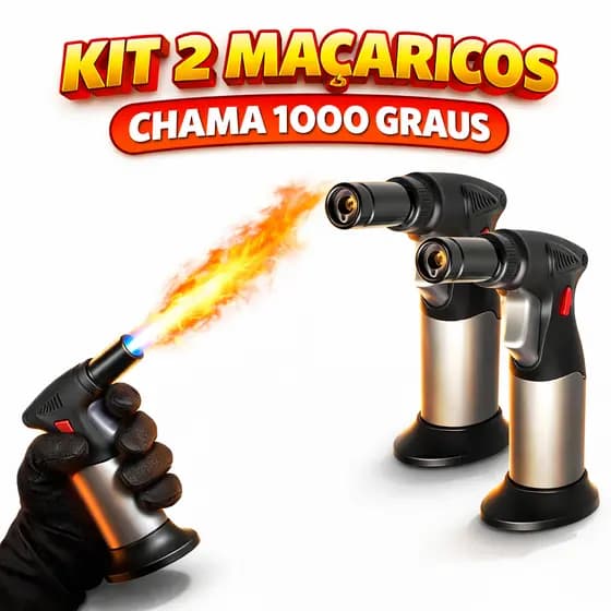 Mini Maçarico Portátil Acendimento Automático Recarregável Culinário envio sem gás