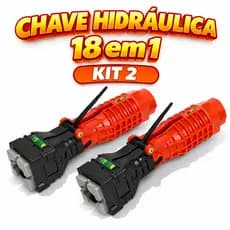 Chave Hidráulica 18 em 1 Profissional Multiuso para Instalação Reparação de Pias com Nivelador Bolha Chave Inglesa