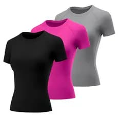 Kit 3 Camisetas Dry Fit Femininas Academia Treino Blusas