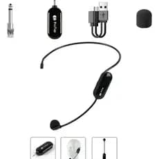 Uhf Microfone Sem Fio Profissional Headset Aula Professor