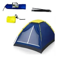 Barraca Camping Iglu 1.6 X 2metros 3/4 Pessoas Impermeavel Azul