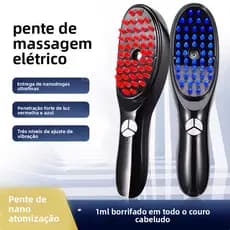 1 PCS Soft Rubber Spray Electric Massage Pente, Escova de Massagem Multifuncional Couro Cabeludo e Ferramentas de Estilo
