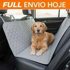 Capa Protetora Pet Carro Cães Banco Traseiro Luxo Impermeável 150x120cm Proteção Total