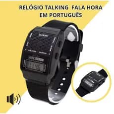 Relogio De Pulso masculino e Feminino Talking Fala Hora Para Deficientes Visuais e Idosos Unissex