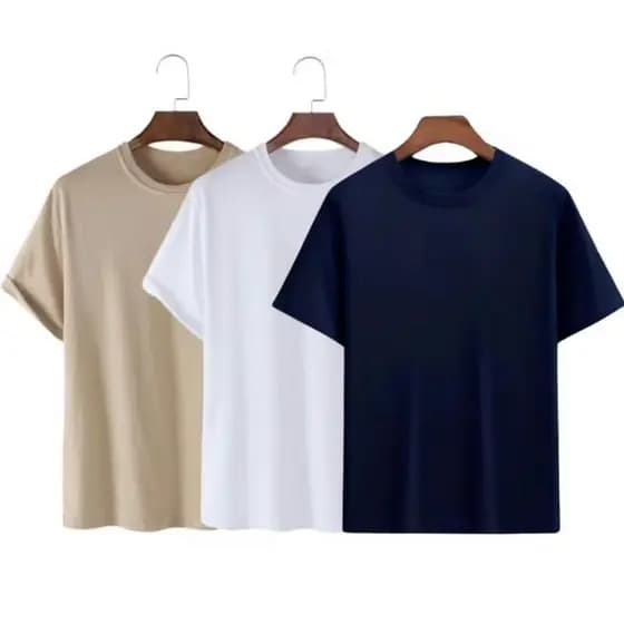 Kit Camiseta Casual Básica 100% Algodão Envio Imediato
