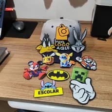 Boné Personalizado com 5 Patch Velcro em DTF NÃO é Bordado