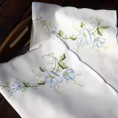 2 Pçs Comércio Exterior Puro Algodão Bordado À Mão Americano Pastoral Vintage Pano Placemat 33X48CM 28X42CM Lenço
