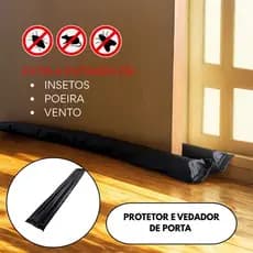 Protetor de Porta Contra Insetos Duplo Veda Porta Veda Fresta Porta Isolamento Acústico Térmico EVA 70/80/90cm