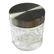 Pote De Vidro 650ml Tampa de metal com borracha