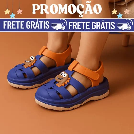 Sandália Babuche Infantil Dino Leve Fácil de Calçar e Usar