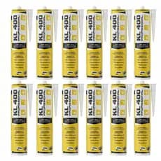 Kit 12 Cola Selante PU 40 KL Cinza 400g Poliuretano Vedante Profissional