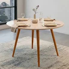 Mesa de Jantar Redonda Mesa Cozinha Pequena Mesa Sala de Jantar Moderna