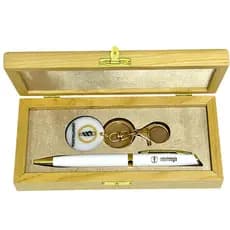 Kit Caneta Odontologia  Presente Formatura Dentista c/ Estojo Madeira+Nome+Carga Extra+Kit Presente