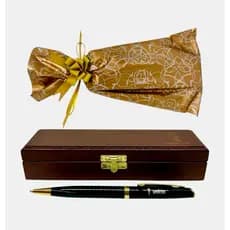 Caneta Medicina Presente Médico Personalizado+Estojo Madeira+Refil Extra+Kit Presente