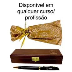 Caneta Formatura / Profissão c/Estojo Personalizado Todos Cursos + Carga Extra + Kit Presente