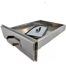 Gaveta Limpeza Cinzas Aço Inox Para Churrasqueira