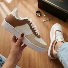 Kit 2 Pares Tênis Sapato Unissex Casual Social Leve Confortável Branco e Preto