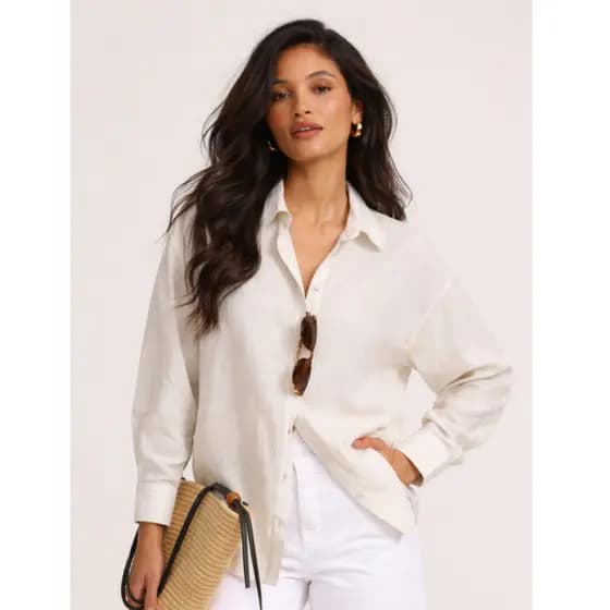 Camisa Social Feminina Manga longa