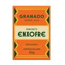 SABONETE BARRA ENXOFRE 90G GRANADO 1 OU 2 UNIDADES