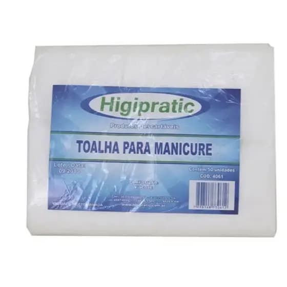 Toalha Manicure com 50un Higipratic