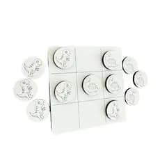 Kit 10/20/30 Unidades Jogos da Velha Dinossauro Brinquedo Lembrancinha Tabuleiro MDF
