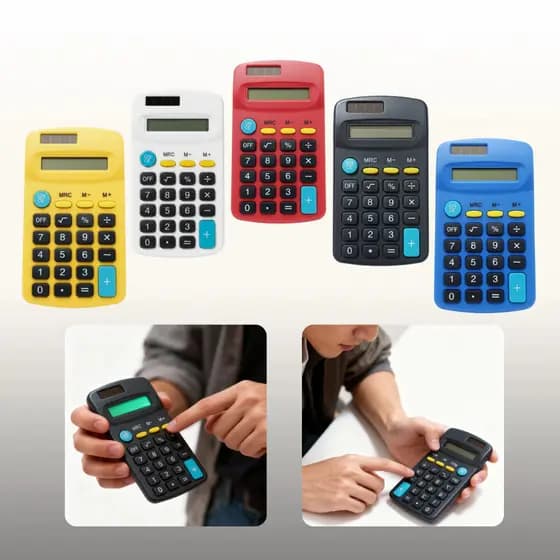 Calculadora Pequena Tradicional 8DG (6pç ou 1pç) Atacado Escola Escritório Uso Diário Portátil Estudante Comercial