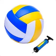 Bola Volei Quadra Praia Tamanho Oficial / Bomba De Ar Esporte Infantil Adulto Lazer Ferias