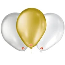Balão Cintilante Bexiga Balões N°9 Com 25 Unidades São Roque