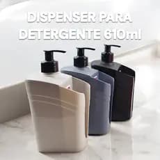 Porta Detergente/Dispenser para Detergente 610ml com Compartimento para Esponja