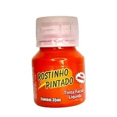 Tinta para pintar o rosto liquida Laranja de 35 ml