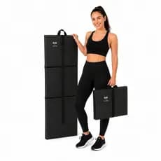 Colchonete Dobrável Maleta Fitness Profissional Para Yoga Abdominal Funcionais