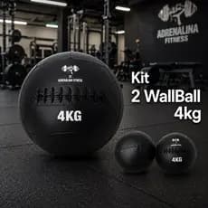 Wallball Funcional Medicine Crossfit Boll Treinamento Clínica Fisioterapia KIT 2 Wall Ball