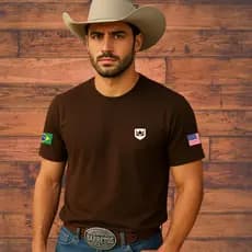 Camisa - camisa 100% algodão Rincon procedimento Oficial Rodeio Agro Country