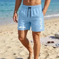 short bermuda red bull treino corrida casual masculina academia top envio rapido