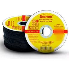 Kit Jogo De Discos De Corte Fino Inox Starrett 4.1/2 X 115mm DAC115-14