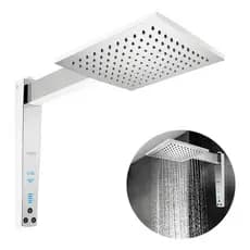 Chuveiro Acqua Century Digital Branco Cromado 220v 7500w Ducha Quadrado Lorenzetti