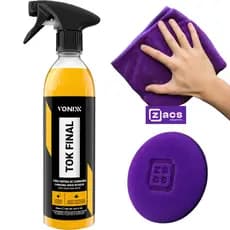 Kit Cera De Carnauba Tok Final Vonixx 500ml Toalha e Esponja