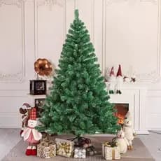 Árvore de Natal Verde Tradicional luxo 1,50m 1,80m 2,10m 2,40m  - Decoração Festiva Luxuosa para Natal