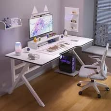 Mesa de jogos com bandeja para gerenciamento de cabos, mesa de computador com gancho para telefone, mesa de jogos Murah