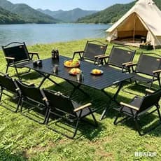 Cadeira Dobrável de Camping, Leve e Portátil, Ideal para Acampamento, Praia e Piqueniques - Resistente e Fácil de Montar