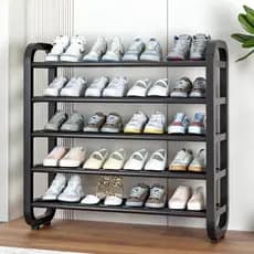 Sapateira de vários níveis, armário de sapatos pequeno e estreito para uso interno, ideal para entrada ou dormitório.
