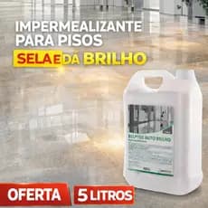 Impermeabilizante Piso 5L Auto Brilho Proteção Duradoura Limpeza Profissional Envio Imediato