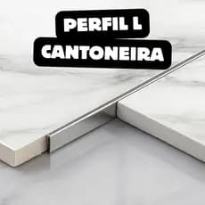 Perfil L Filet Soleira Cantoneira Aço inox 1M Envio Rapido
