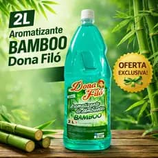 Aromatizante de Ambiente Bamboo 2L Dona Filó Cheiro Duradouro Elimina Odores Casa Limpa Envio Rapido