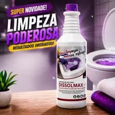 Dissolmax Limpador De Vaso Sanitário 1L Dissolmax Limpeza Profunda Dissolmax Limpa Banheiro