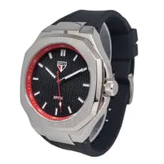 Relógio Oficial São Paulo FC Pulseira Preta  SPFC-007-1